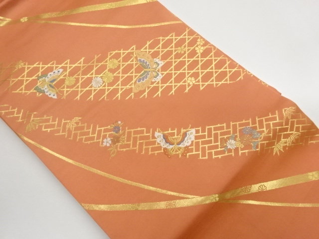 JAPANESE NAGOYA OBI / WOVEN WAVY STRIPE